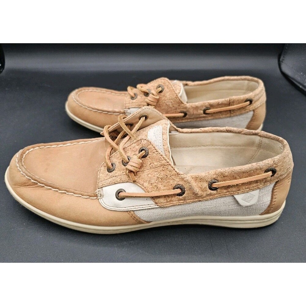 Sperry Women's Linen Oats Boat Shoes STS99237 Size 10